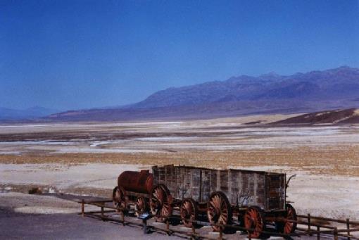 2002-02-25 4 Part of an old mule train used in Borax Works, Death Valley, California
